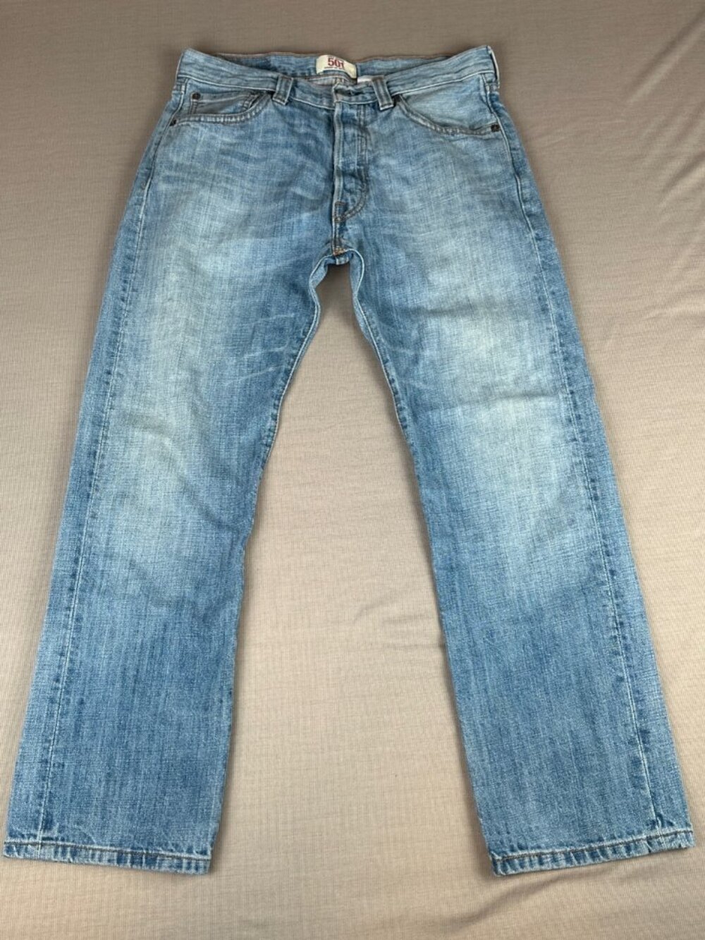 Levi’s 501 Original Button Fly Jeans Men’s 33x30 (Measures 32x29) Light Wash